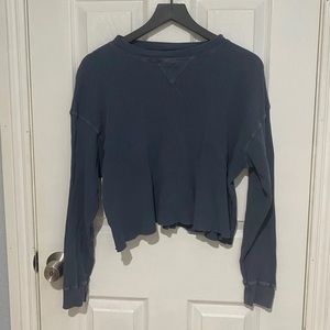 Blue Long-Sleeved Shirt